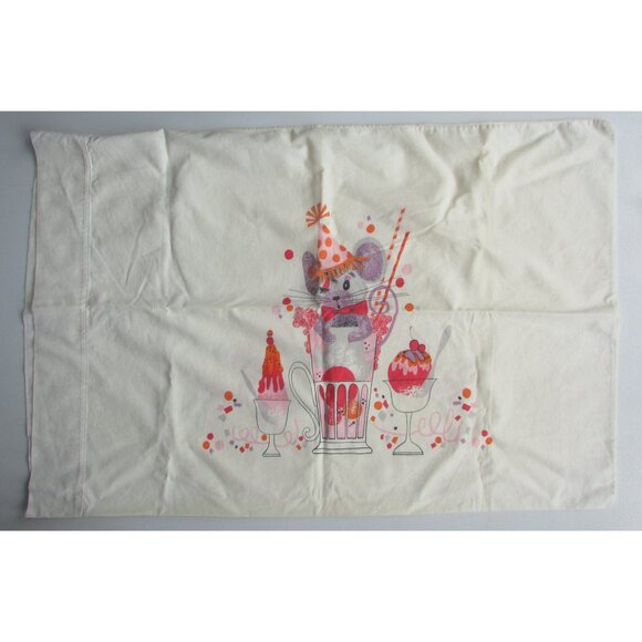 Vintage CANNON Double Printed Cotton Pillowcase - Poodle, Mouse - Picture 5 of 7